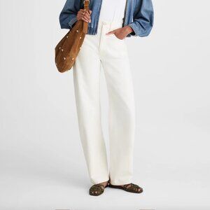 NWT! MADEWELL The Balloon Jean Rigid White Size 26